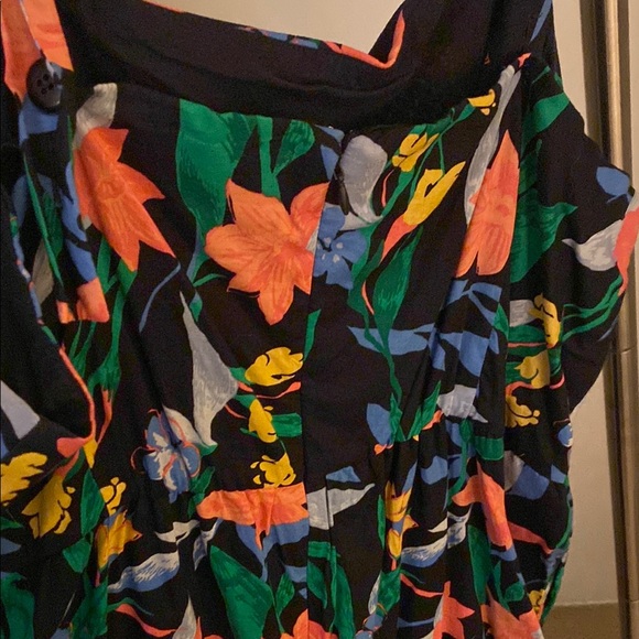 J. Crew Navy and Orange Sleeveless Maxi Dress - Picture 4 of 7